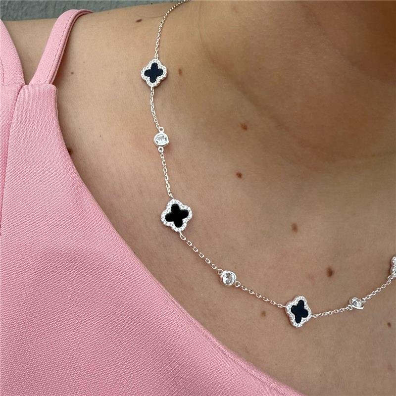 COLAR TREVO LUXO BLACK 