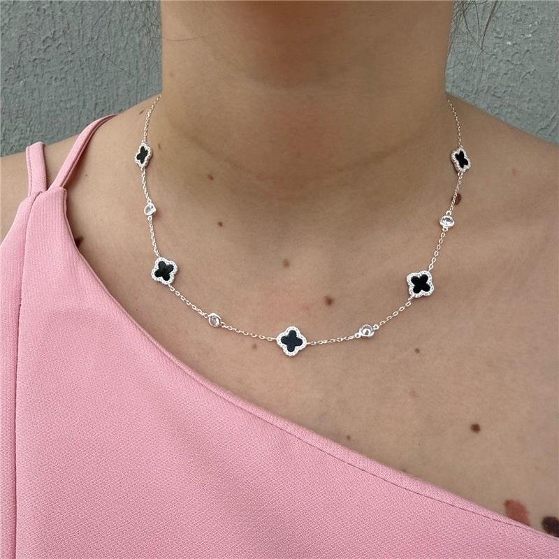 COLAR TREVO LUXO BLACK 