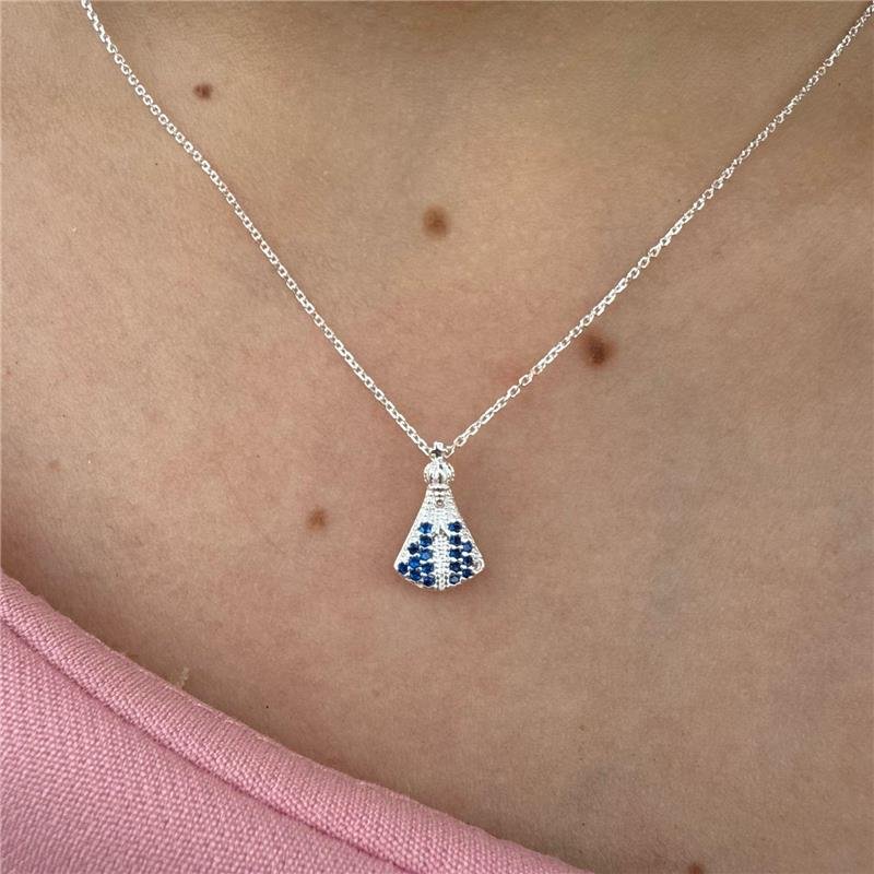 COLAR CARTIER NOSSA SENHORA CRAVEJADA