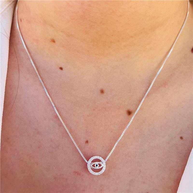 COLAR CÍRCULO OLHO GREGO