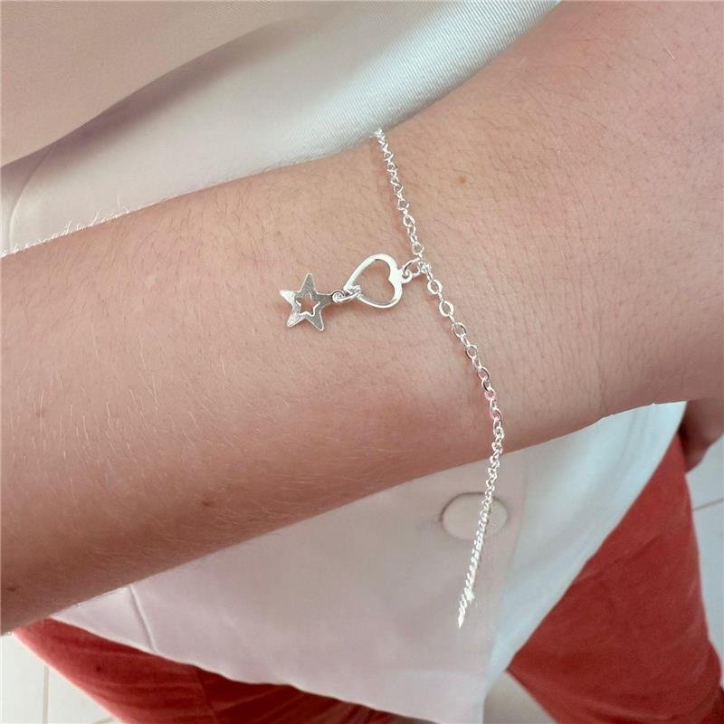 PULSEIRA CORAÇÃO COM ESTRELA 