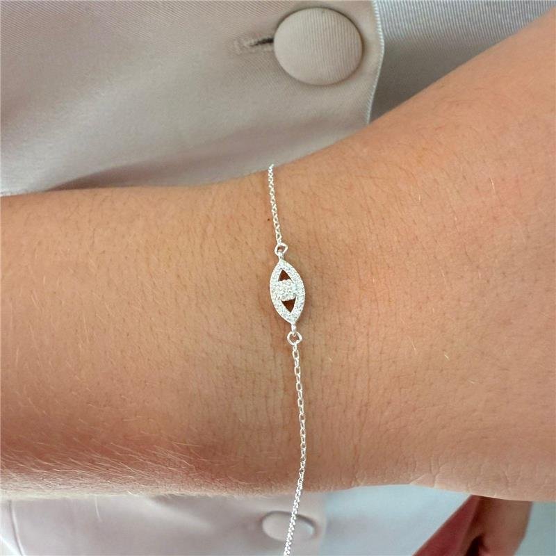 PULSEIRA OLHO GREGO CRAVEJADA