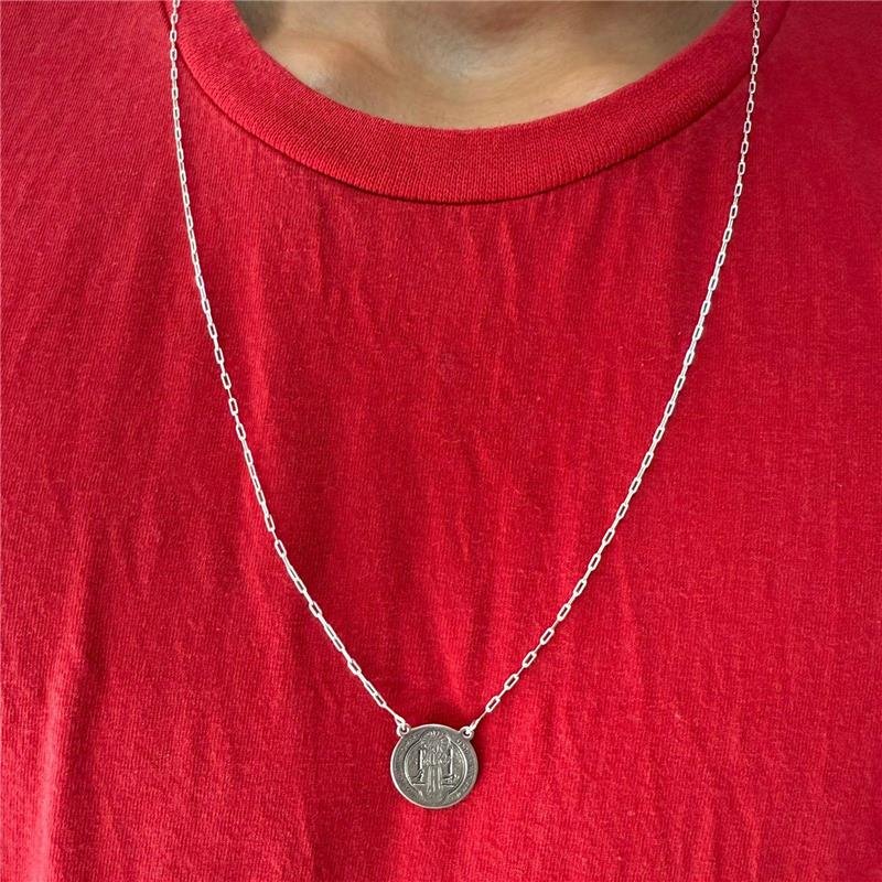 ESCAPULARIO REDONDO SÃO BENTO ENVELHECIDO 16MM