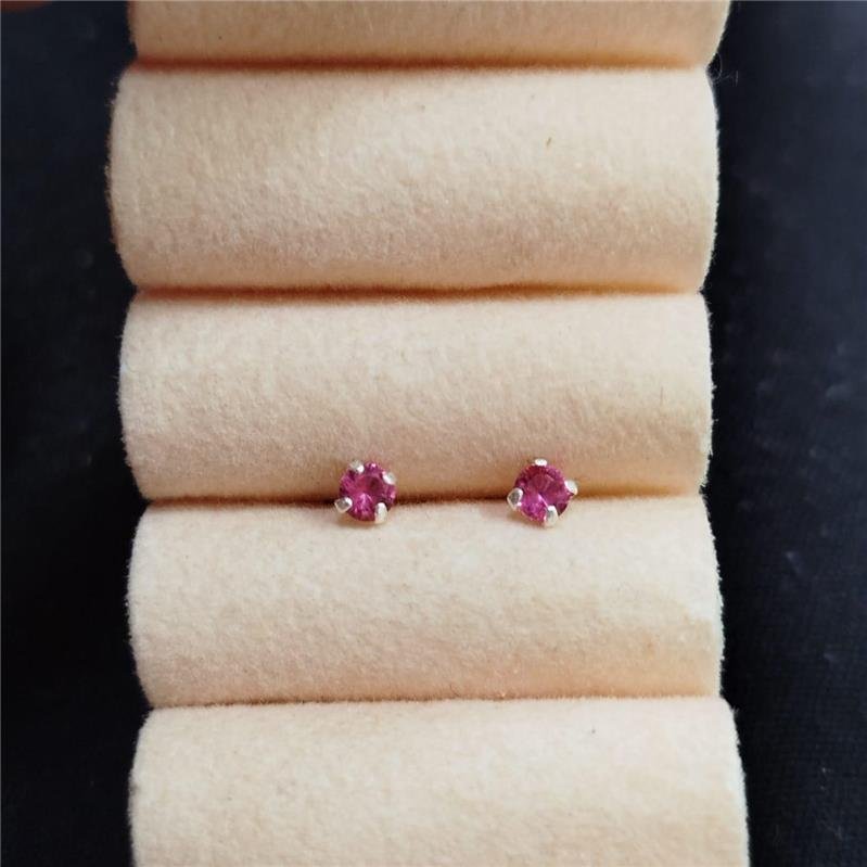 BRINCO REDONDO ROSA 3MM