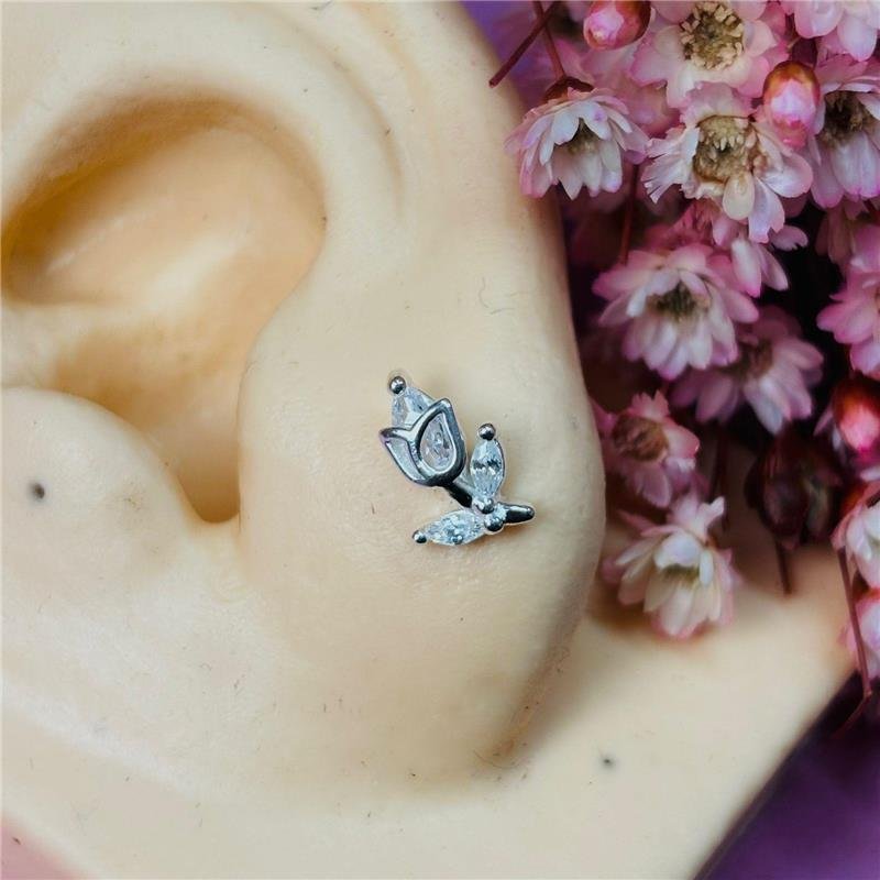 BRINCO TULIPA CRAVEJADA