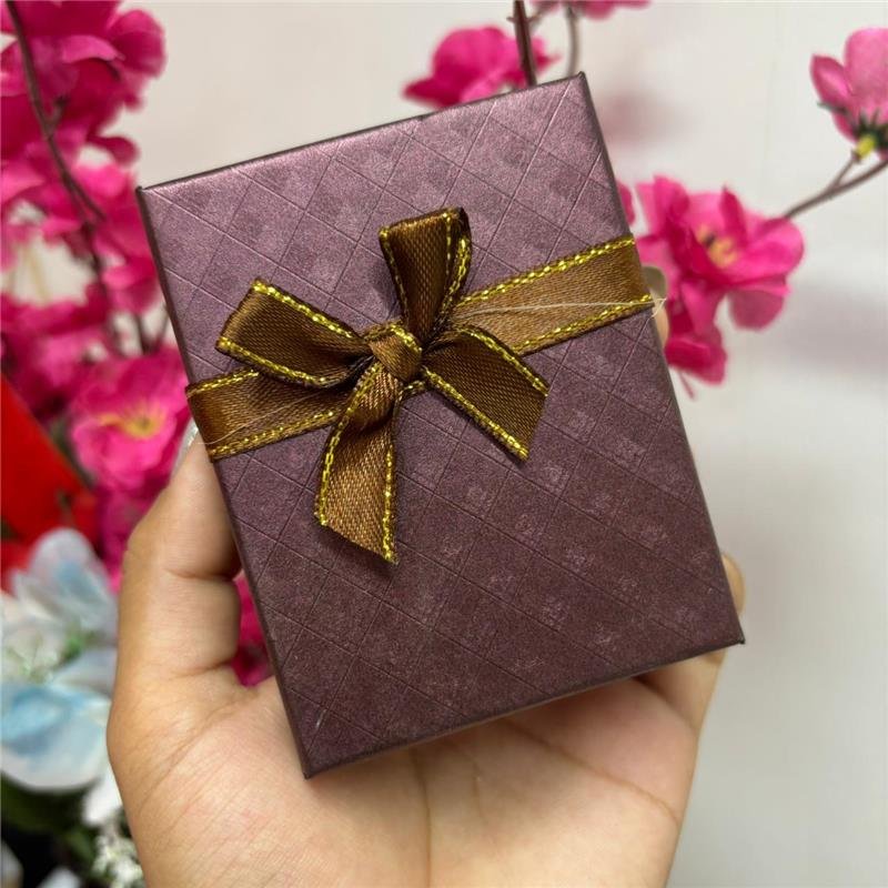 CAIXA PARA PRESENTE MARROM MEDIA