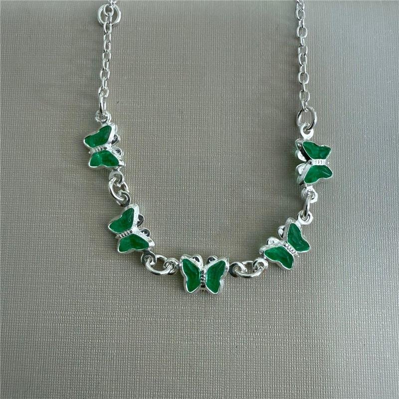 PULSEIRA INFANTIL BORBOLETAS VERDE