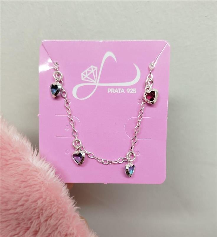 PULSEIRA INFANTIL CORAÇÕES COLLOR