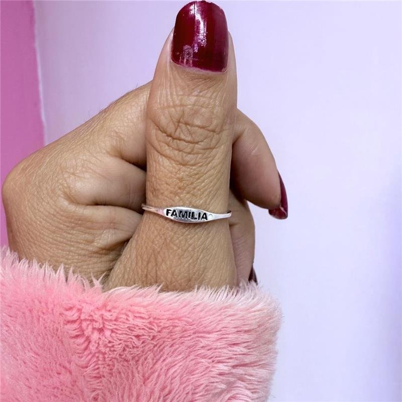 ANEL COM GRAVAÇÃO FAMILIA