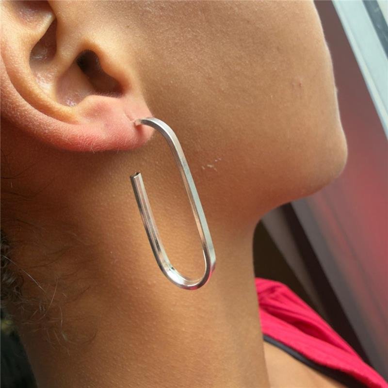 MEIA ARGOLA FIO QUADRADO LARGO