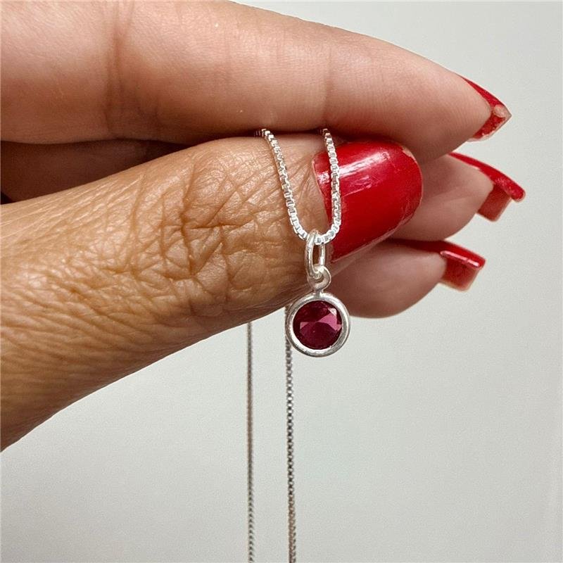 COLAR PONTO DE LUZ ROSA CRAVAÇAO INGLESA