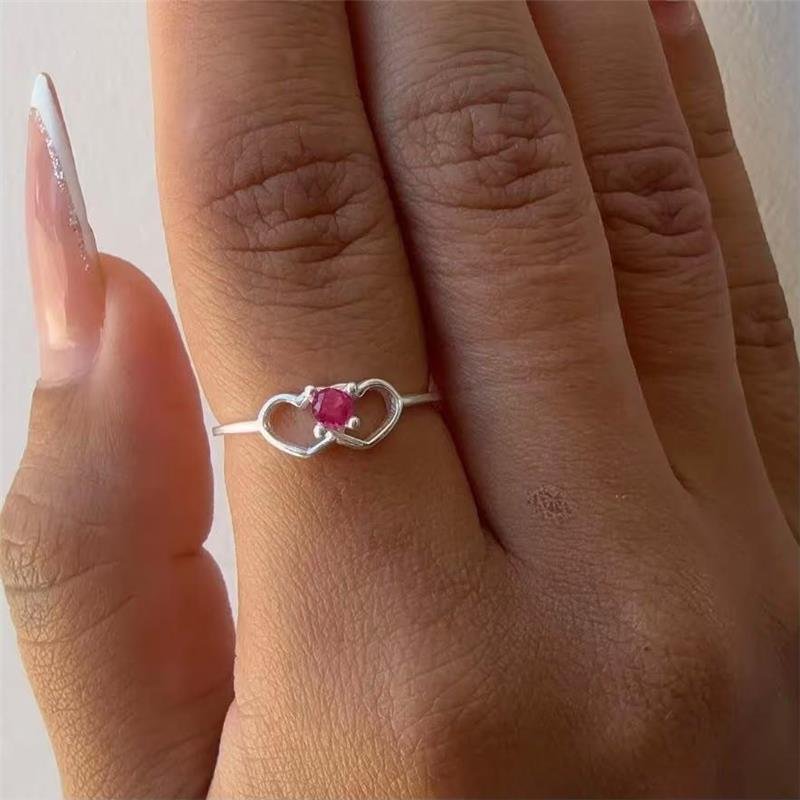 ANEL DOIS CORAÇOES SOLI ROSA