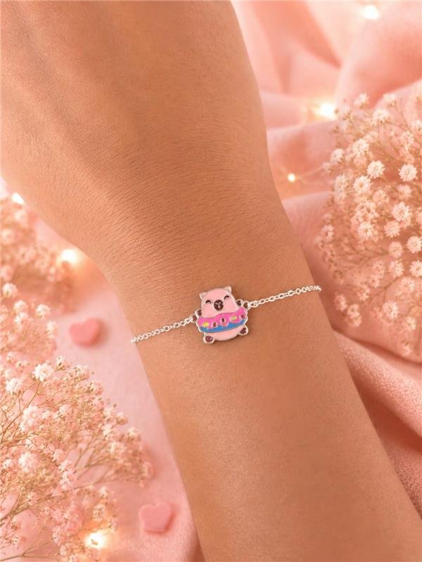 PULSEIRA INFANTIL CAPIVARA ROSA 