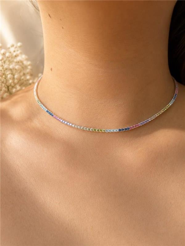 COLAR DIAMANTE CORES 