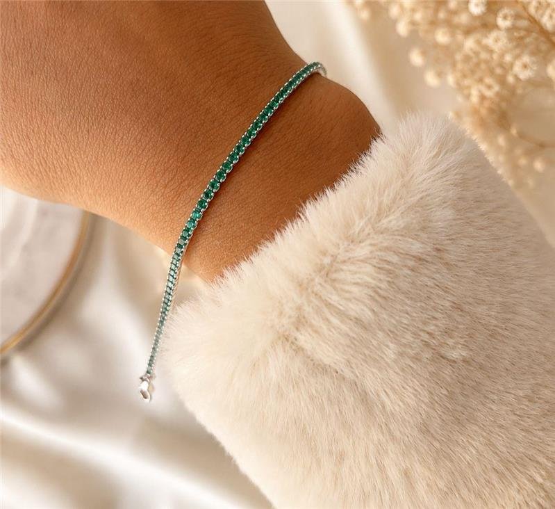 PULSEIRA CRISTAL VERDE